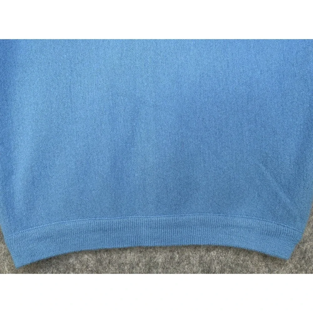 Claude By Brentwood Acrylic Blue Cardigan Sweater Grandpa Large